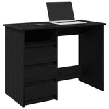 Scrivania Nera 102x50x75 cm in Legno truciolato