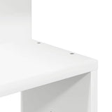 Scaffale Angolare Muro Bianco 32x32x127,5 cm Legno truciolato