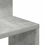 Scaffale Angolare a Muro Grigio Cemento 32x32x127,5 cm