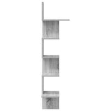 Scaffale Angolare Muro Grigio Sonoma 32x32x127,5 cm Truciolato