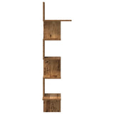 Mensola Angolare Legno Vecchio 32x32x127,5 cm Legno truciolato