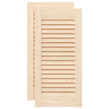 Ante con Design a Lamelle 2 pz 61,5x29,5 cm in Legno di Pino
