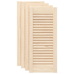 Ante con Design a Lamelle 4 pz 69x29,5 cm in Legno di Pino
