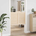 Porte a Battente 1-Paio Design a Lamelle 80x100cm Legno di Pino