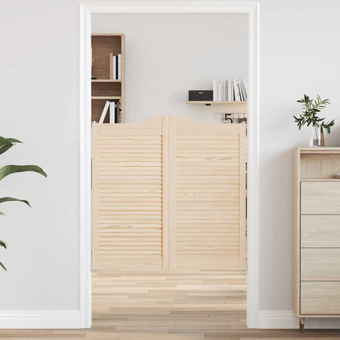 Porte a Battente 1-Paio Design Lamelle 100x100 cm Legno di Pino