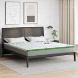 Topper per materasso Bianco e Verde 180 x 200 cm