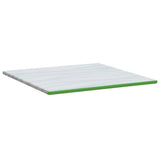 Topper per materasso Bianco e Verde 180 x 200 cm