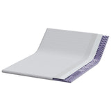 Topper per materasso Bianco 140 x 190 cm Tessuto Jacquard