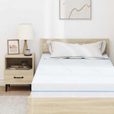 Materasso Bianco 100 x 200 cm Tessuto Jacquard