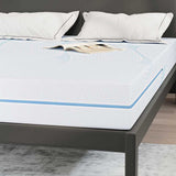 Materasso Bianco 160 x 200 cm Tessuto Jacquard