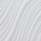 Materasso Bianco e Grigio 80 x 200 cm Schiuma Memory