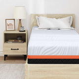 Materasso Bianco e Grigio 80 x 200 cm Schiuma Memory