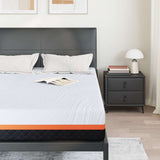 Materasso Bianco e Grigio 140 x 190 cm Schiuma Memory