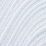 Materasso Bianco e Grigio 80 x 200 cm Schiuma Memory in Gel