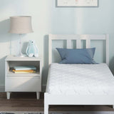 Materasso Bianco 60 x 120 cm Tessuto Jacquard