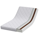 Materasso Bianco 60 x 120 cm Tessuto Jacquard
