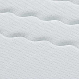 Materasso Bianco e Grigio 90 x 190 cm Molla Bonell
