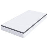 Materasso Bianco e Grigio 90 x 190 cm Molla Bonell