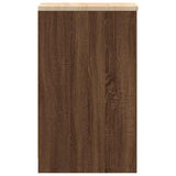 Armadietto per Garage in Rovere Marrone 30x51x85 cm