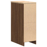 Armadietto per Garage in Rovere Marrone 30x51x85 cm