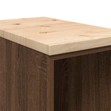 Armadietto per Garage in Rovere Marrone 30x51x85 cm