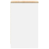 Armadietto da Garage Bianco 30x51x85 cm Legno Massello di Pino