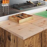 Armadietto per Garage in Legno Vecchio 30x51x85 cm