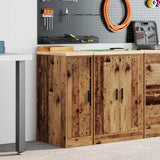 Armadietto per Garage in Legno Vecchio 30x51x85 cm
