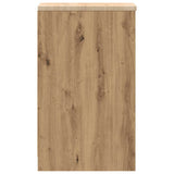 Armadietto per Garage in Rovere Artigianale 30x51x85 cm