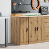 Armadietto per Garage in Rovere Artigianale 30x51x85 cm