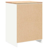 Armadietto da Garage Bianco 60x51x85 cm Legno Massello di Pino
