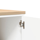Armadietto da Garage Bianco 60x51x85 cm Legno Massello di Pino