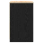 Armadietto da Garage Nero 60x51x85 cm in Legno Massello di Pino