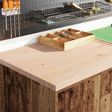 Armadietto da Garage in Legno Vecchio 60x51x85 cm