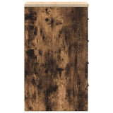 Armadietto da Garage in Rovere Affumicato 30x51x85 cm