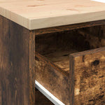 Armadietto da Garage in Rovere Affumicato 30x51x85 cm