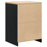 Armadietto da Garage Nero 60x51x85 cm in Legno Massello di Pino