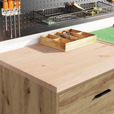 Armadietto per Garage in Rovere Artigianale 60x51x85 cm
