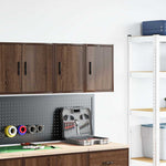 Pensili per Garage 2 pz Rovere Marrone in Legno truciolato