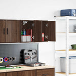 Pensili per Garage 2 pz Rovere Marrone in Legno truciolato