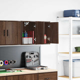 Pensili per Garage 2 pz Rovere Marrone in Legno truciolato