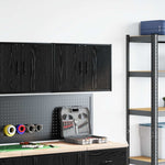 Pensile per Garage Nero in Legno truciolato