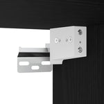 Pensili per Garage 2 pz Neri in Legno truciolato