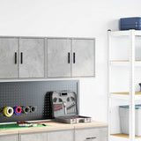 Pensile per Garage Grigio Cemento in Legno truciolato