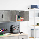 Pensile per Garage Grigio Cemento in Legno truciolato