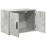 Pensili per Garage 2 pz Grigio Cemento in Legno truciolato