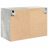 Pensili per Garage 2 pz Grigio Cemento in Legno truciolato