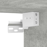 Pensili per Garage 2 pz Grigio Cemento in Legno truciolato
