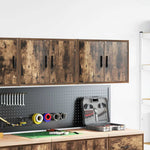 Pensili per Garage 2 pz Rovere Fumo in Legno truciolato
