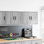 Pensili per Garage 2 pz Grigio Sonoma in Legno truciolato